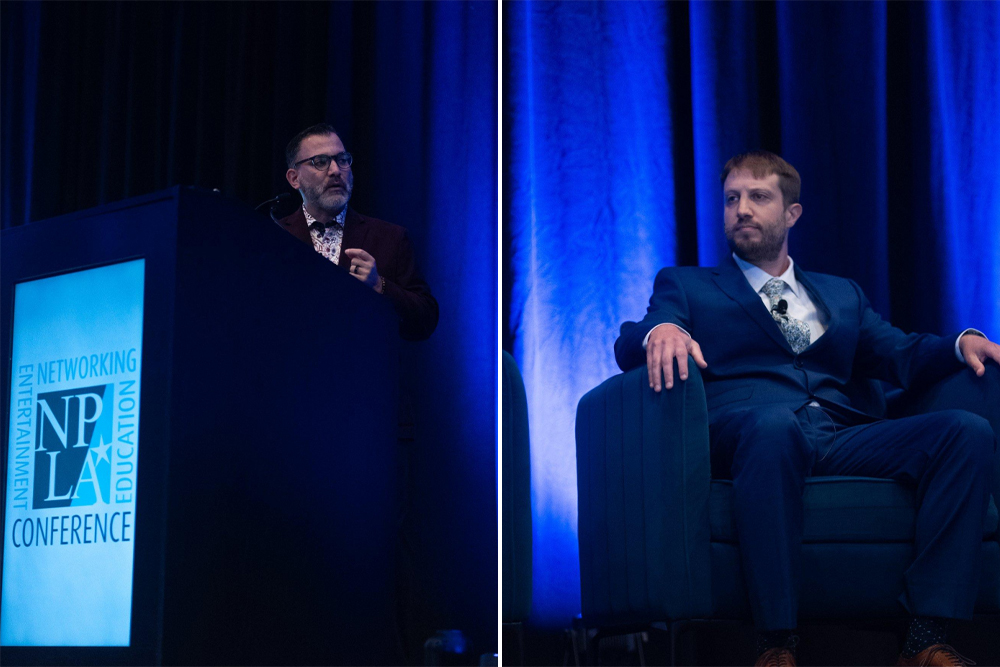 Speaker presenting during a panel session at NPLA Conference Atlantic City 2026